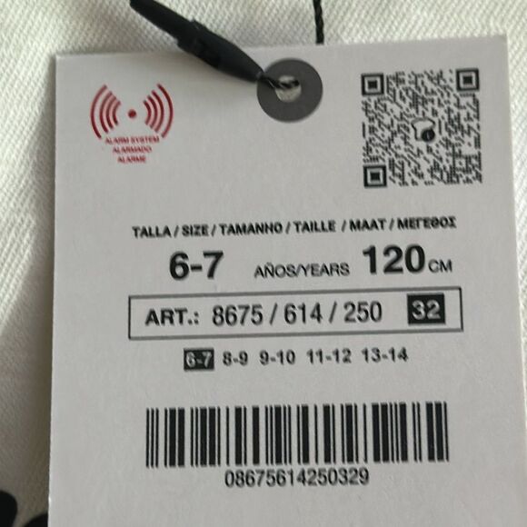 ZARA Kids | White | SLUB KNIT SLOGAN T-SHIRT - Picture 3 of 4